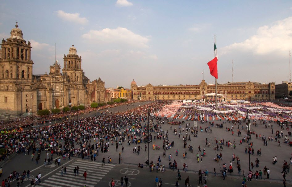 Zócalo (Plaza de la Constitución), Mexico City, Mexico